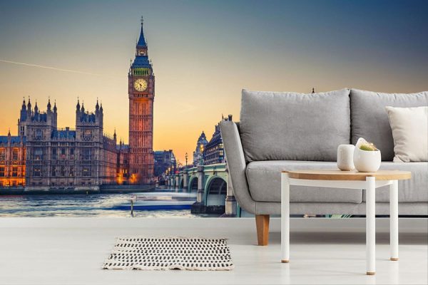 Landmarks | Big Ben and Houses of Parliament Wallpaper Mural Landmarks Landmarks