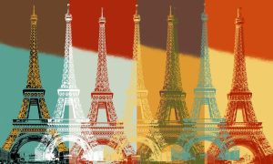 Landmarks | Eiffel Tower Mural Wallpaper Landmarks Landmarks