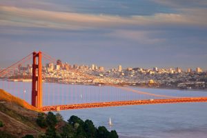 Landmarks | Evening Over San Francisco Skyline Wall Mural Landmarks Landmarks