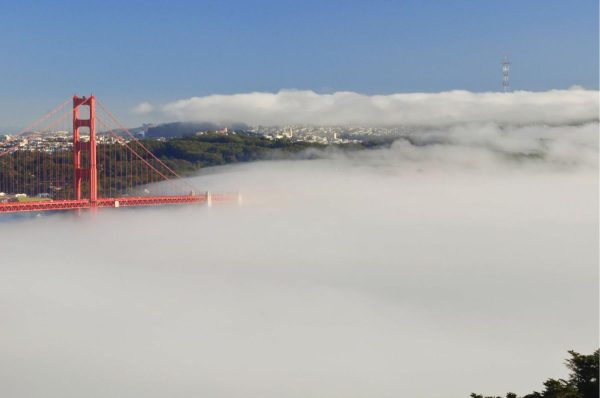 Landmarks | Golden Gate Bridge in Fog Wallpaper Mural Landmarks Landmarks