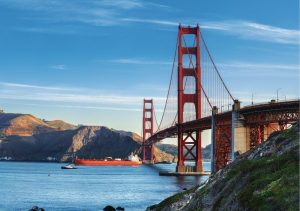 Landmarks | Golden Gate Bridge In The Morning Wall Mural Landmarks Landmarks