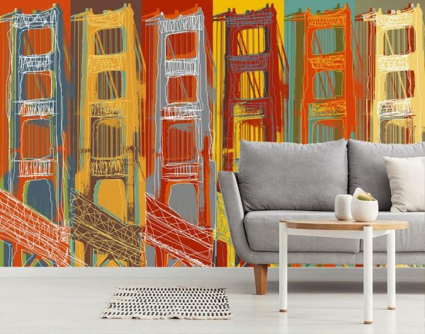 Landmarks | Golden Gate (Lew) Wallpaper Mural Landmarks Landmarks