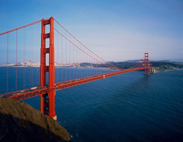 Landmarks | Golden Gate View Mural Wallpaper Landmarks Landmarks