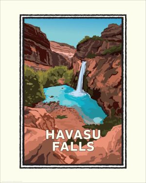 Landmarks | Havasu Falls Wallpaper Mural Art & Graphics Art & Graphics