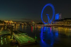 Landmarks | London Eye at Night Wall Mural Landmarks Landmarks