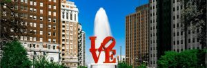 Landmarks | Love Park, Philadelphia, Pennsylvania Wall Mural City & Skyline City & Skyline