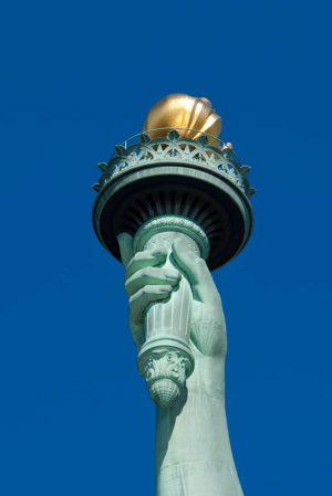 Landmarks | Statue of Liberty Flame Mural Wallpaper Landmarks Landmarks