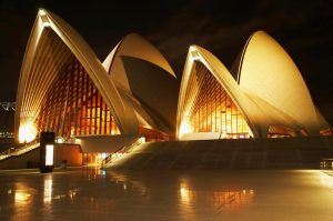 Landmarks | Sydney Opera House At Night Wall Mural City & Skyline City & Skyline