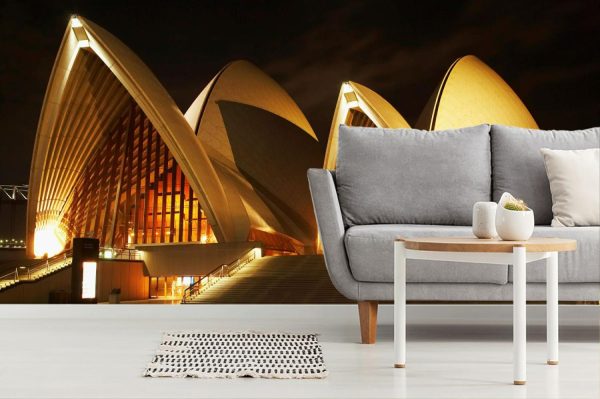 Landmarks | Sydney Opera House At Night Wall Mural City & Skyline City & Skyline