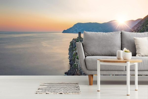 Landscapes & Scenic | Cinque Terre Sunset Wallpaper Mural City & Skyline City & Skyline