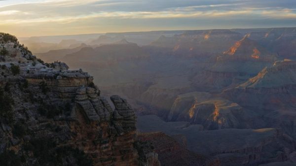 Landscapes & Scenic | Mather Point Sunset Wall Mural Extra Large Extra Large