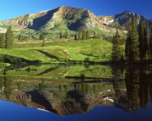 Landscapes & Scenic | Morning Reflections, Colorado Mural Wallpaper Landscapes & Scenic Landscapes & Scenic