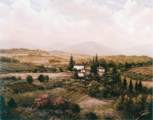 Landscapes & Scenic | San Gimignano Wall Mural Italian Italian