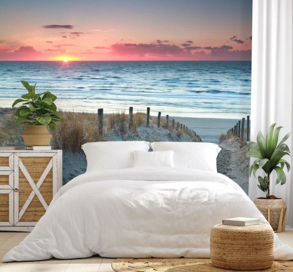 Landscapes & Scenic | Sand Path To The North Sea Before Sunset In Holland Wall Mural Landscapes & Scenic Landscapes & Scenic