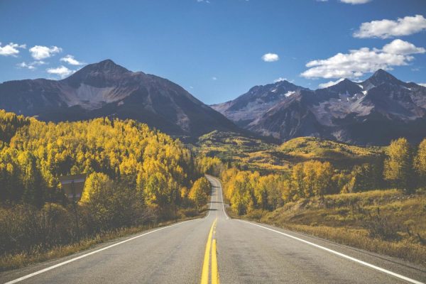 Landscapes & Scenic | Scenic Highway Drive Through Colorado Wall Mural Landscapes & Scenic Landscapes & Scenic