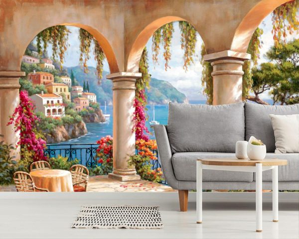 Landscapes & Scenic | Terrace Arch II Wallpaper Mural Landscapes & Scenic Landscapes & Scenic