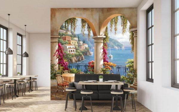 Landscapes & Scenic | Terrace Arch II Wallpaper Mural Landscapes & Scenic Landscapes & Scenic