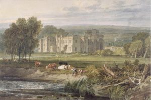 Landscapes & Scenic | View of Hampton Court Wall Mural Architectural Architectural