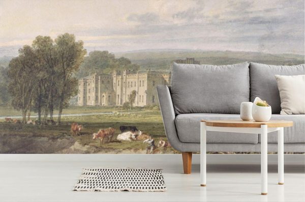 Landscapes & Scenic | View of Hampton Court Wall Mural Architectural Architectural