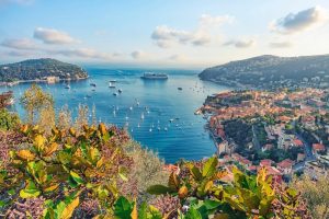 Landscapes & Scenic | Villefranche Bay Wallpaper Mural Wallpaper Murals Landscapes & Scenic