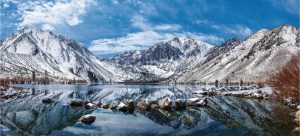 Landscapes & Scenic | Winter At Convict Lake Wall Mural Extra Large Extra Large