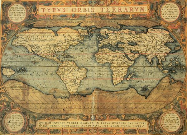 Maps & Flags | 16th Century Map Of The World Mural Wallpaper Maps & Flags Maps & Flags