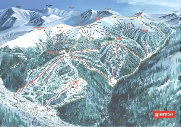 Maps & Flags | Keystone Ski Trail Map Wall Mural Maps & Flags Maps & Flags