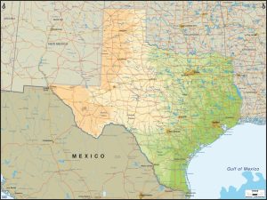 Maps & Flags | Texas Map Wallpaper Mural Maps & Flags Maps & Flags