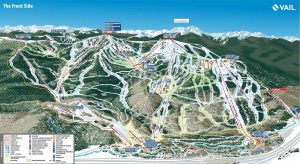 Maps & Flags | Vail Ski Trail Map With Legend Wall Mural Maps & Flags Maps & Flags