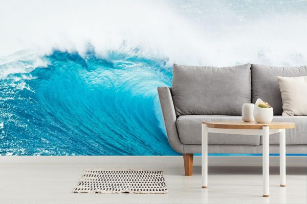 Nature | Crashing Ocean Wave Mural Wallpaper Beach & Tropical Beach & Tropical