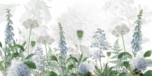 Nature | Foxglove Blue Wallpaper Mural Art & Graphics Art & Graphics