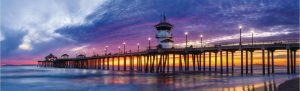 Nature | Huntington Beach Pier At Sunset Wall Mural Beach & Tropical Beach & Tropical