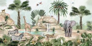 Nature | Jolly Jungle Wallpaper Mural Animals Animals