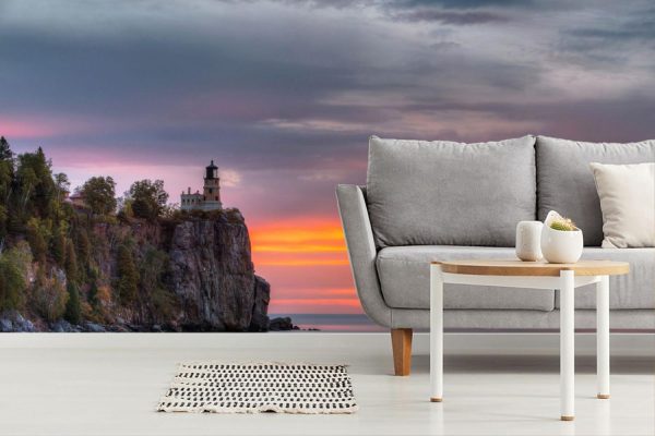 Nature | North Shore Lighthouse Wall Mural Landscapes & Scenic Landscapes & Scenic