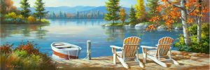 Panoramic | Adirondack II Wall Mural Landscapes & Scenic Landscapes & Scenic