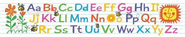 Panoramic | Alphabet Spelling Bees – Panoramic Wall Mural Panoramic Panoramic