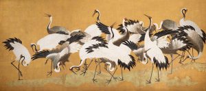 Panoramic | Crane Birds Wallpaper Mural Panoramic Panoramic