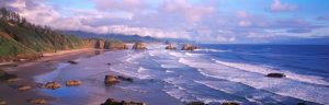 Panoramic | Seascape Cannon Beach Wall Mural Beach & Tropical Beach & Tropical