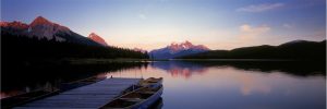 Panoramic | Summer Evening at the Lake Mural Wallpaper Panoramic Panoramic