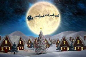 Seasonal | Christmas Village Wall Mural Seasonal Seasonal