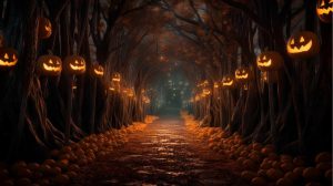 Seasonal | Halloween Forest Trail Wall Mural Seasonal Seasonal