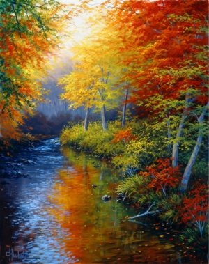 Seasonal | Reflections Of Autumn Wall Mural Forests Forests