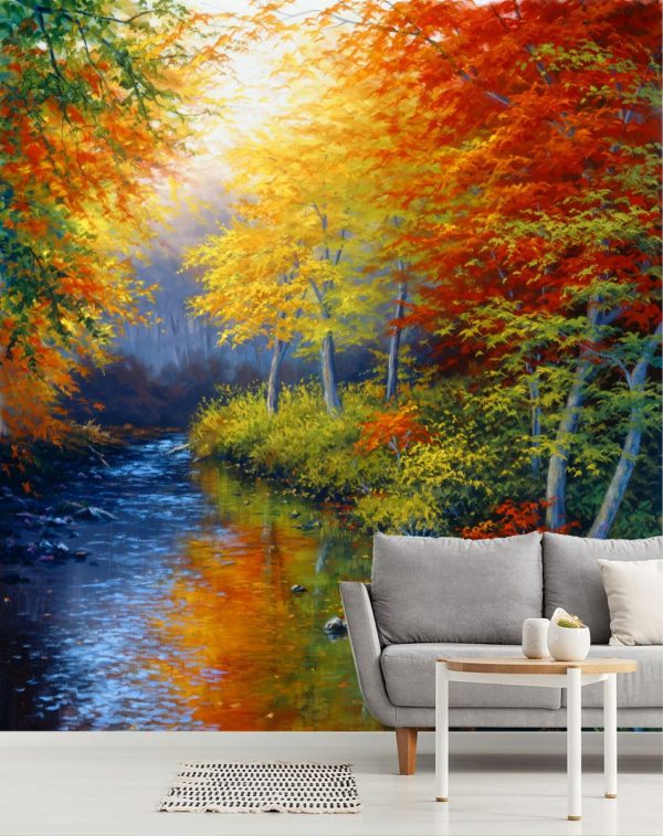 Seasonal | Reflections Of Autumn Wall Mural Forests Forests