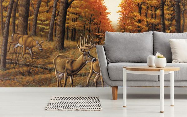 Seasonal | Symond’s Creek Mural Wallpaper Animals Animals