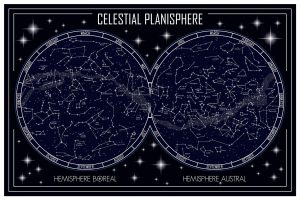 Space | Celestial Planisphere Map Wall Mural Space Space