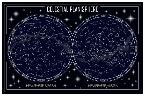 Space | Celestial Planisphere Map Wall Mural Space Space