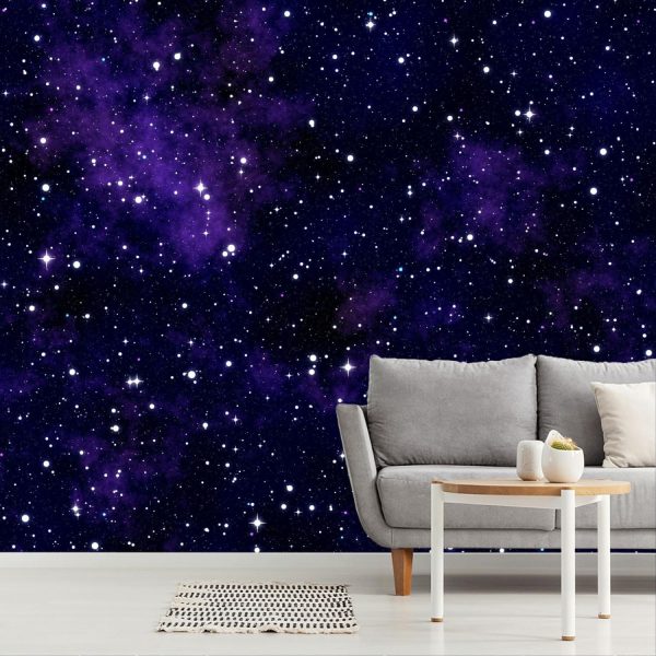 Space | Deep Purple Space Mural Wallpaper Space Space