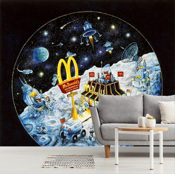 Space | McDonald’s In Space Mural Wallpaper Space Space