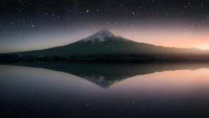 Space | Mt Fuji Twilight Wallpaper Mural Space Space