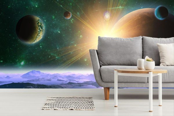 Space | Mysterious Planet Wallpaper Mural Space Space